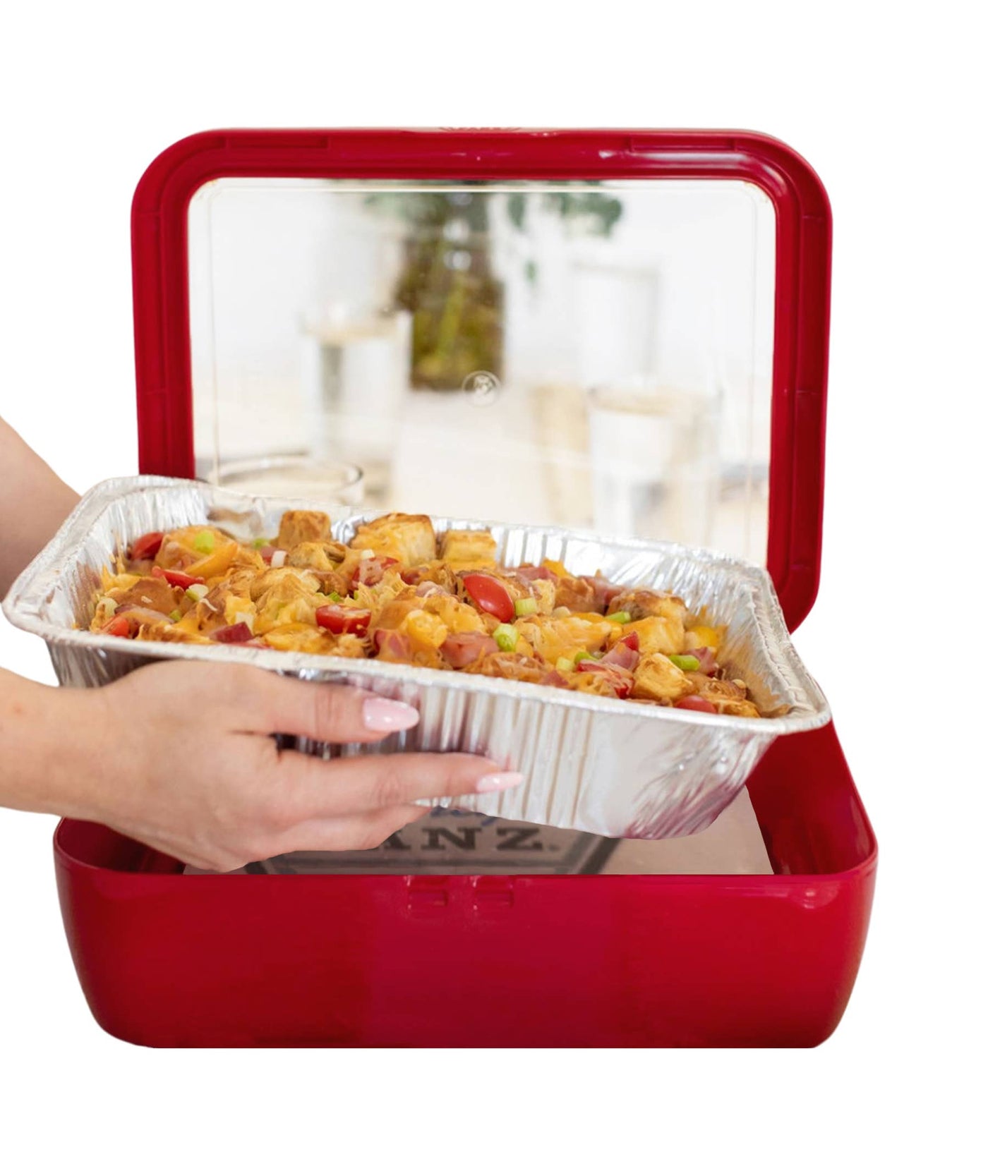 Premium Set - Pan Frame w/ Lid & Hot or Cold Gel Pack - Red