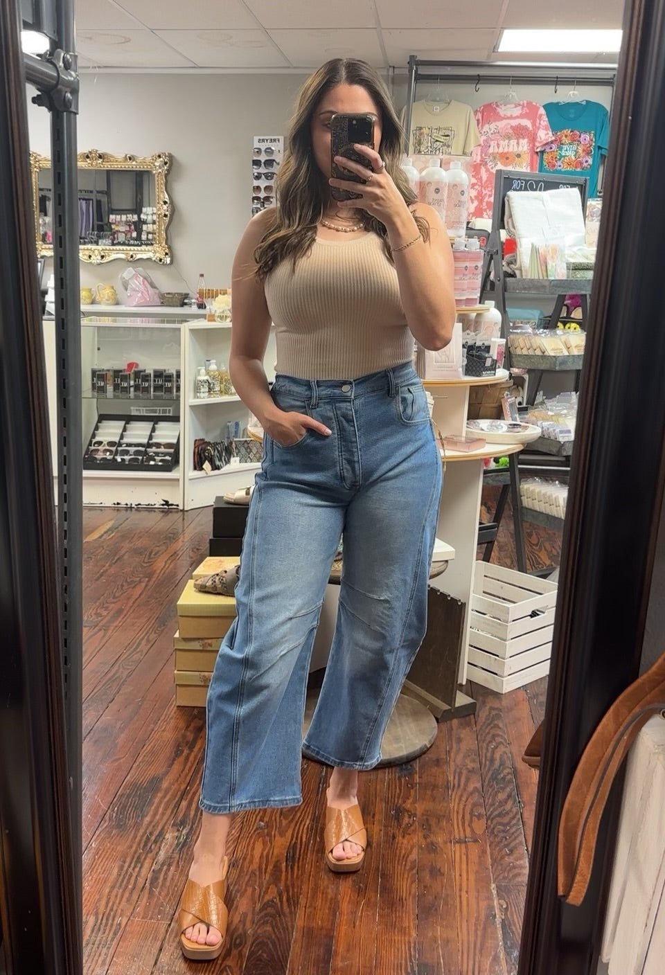 Not Your Moms Vintage Cropped Jeans