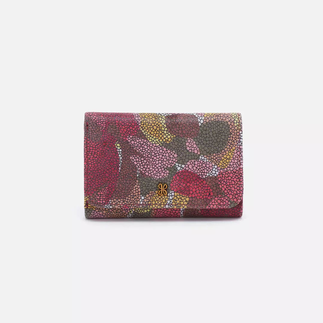 Jill Trifold Wallet Abstract Foilage