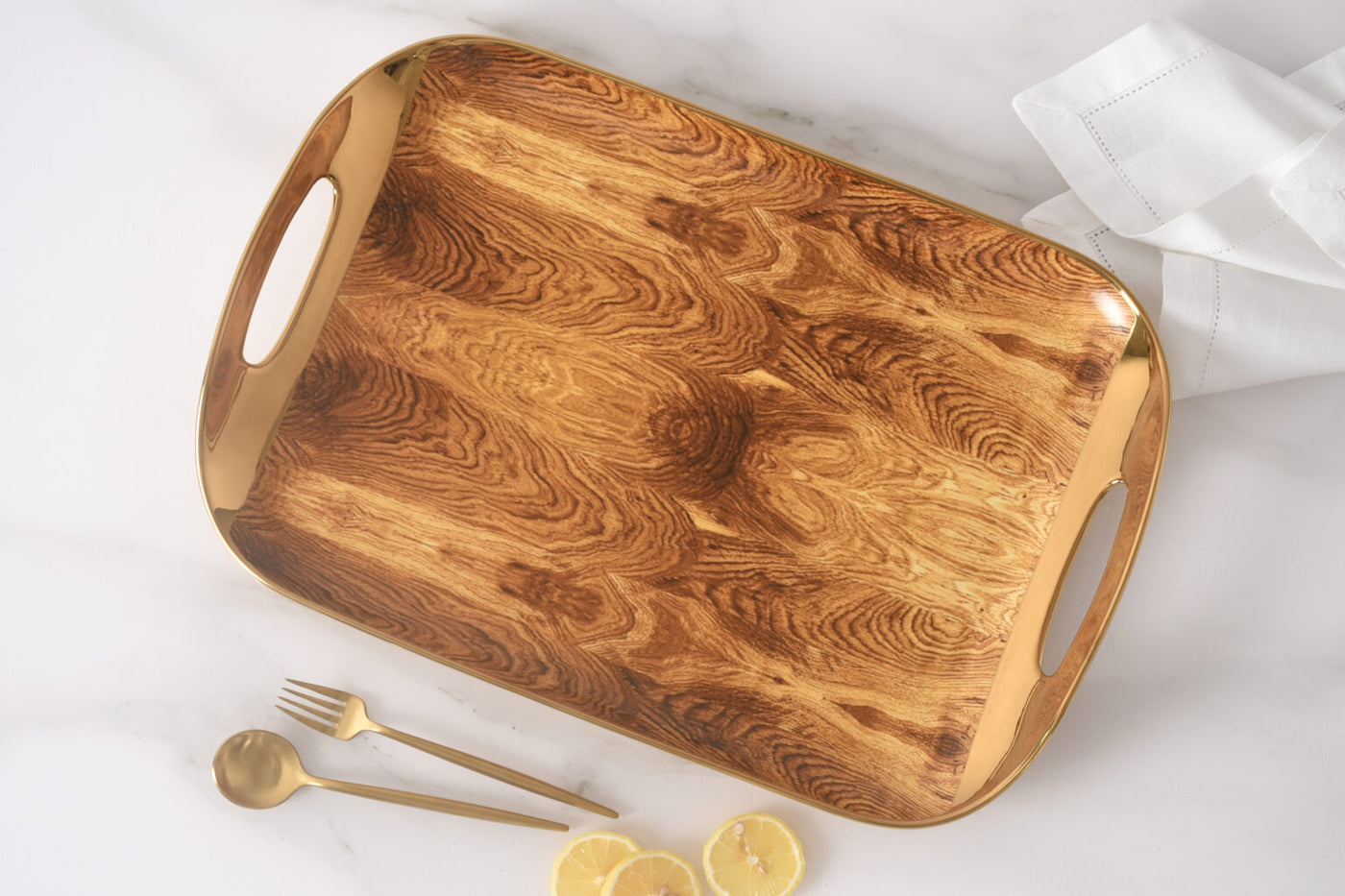 Pampa Bay Madera Serving Tray With Handles