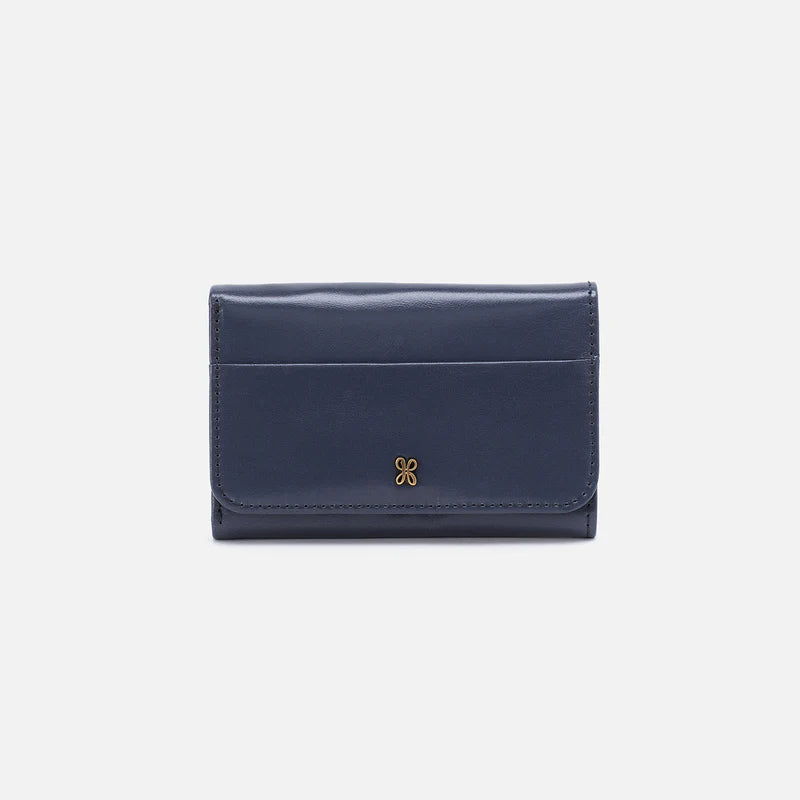 Hobo Jill Trifold Wallet Blue Stone