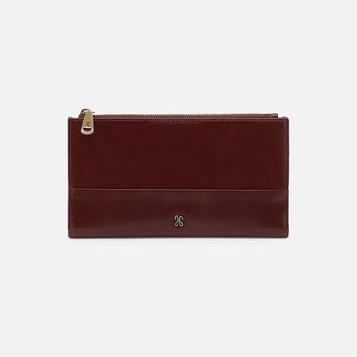 Hobo Jill Large Bifold Wallet Chocolate