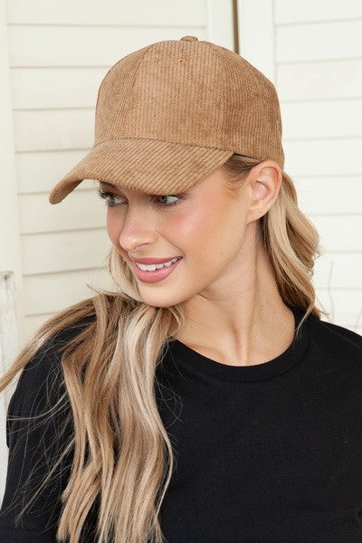 On Your Game Cordy Baseball Cap Brown