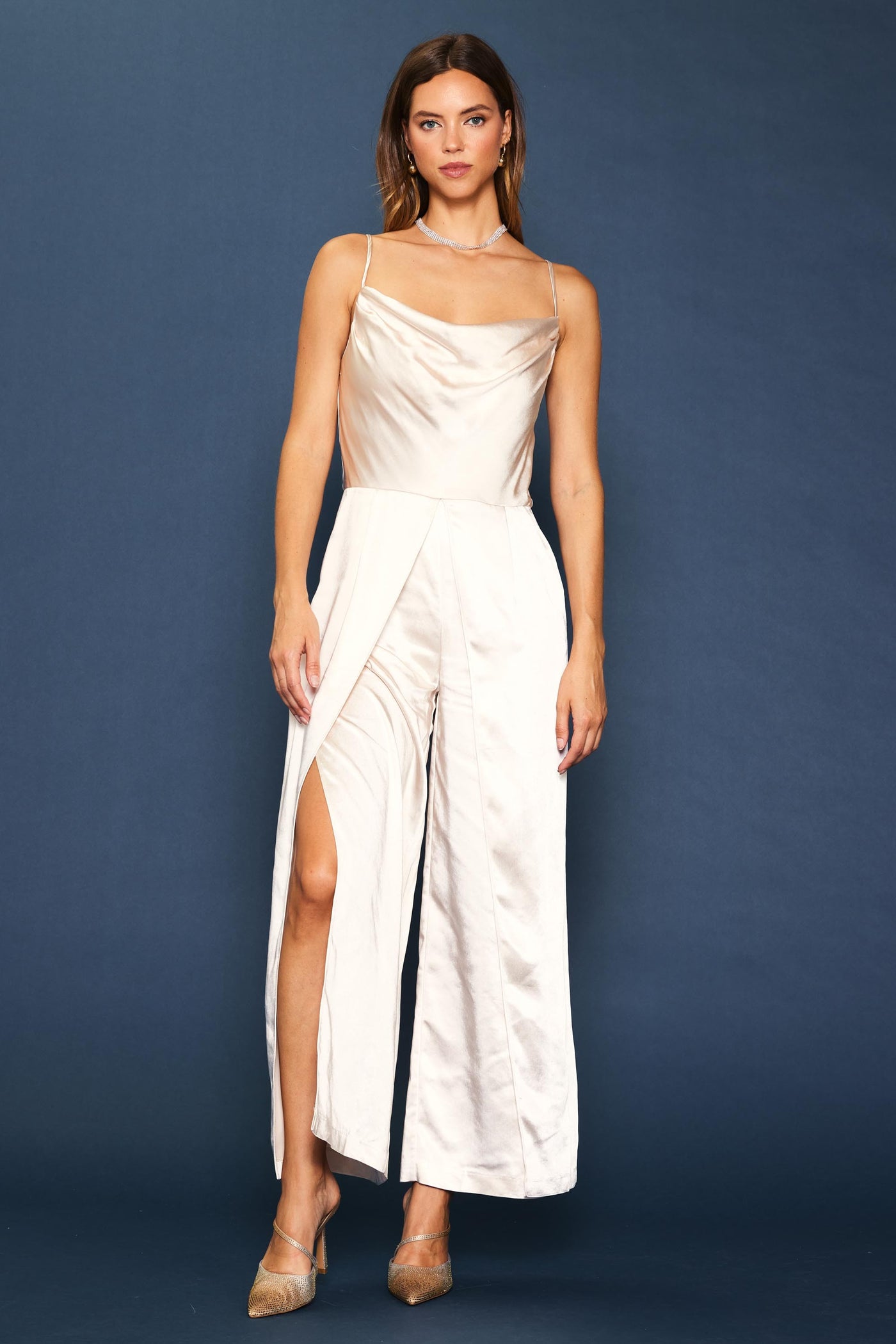 This Is Love Satin Jumpsuit