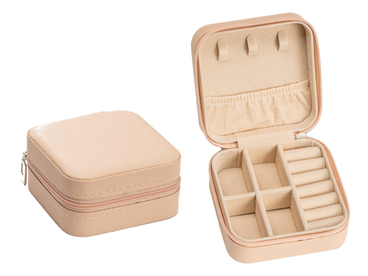 Pink Square Jewelry Case