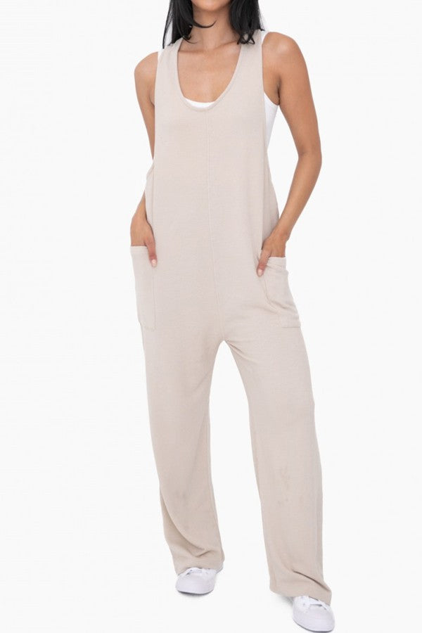 Mineral Washed Lounge Jumpsuit