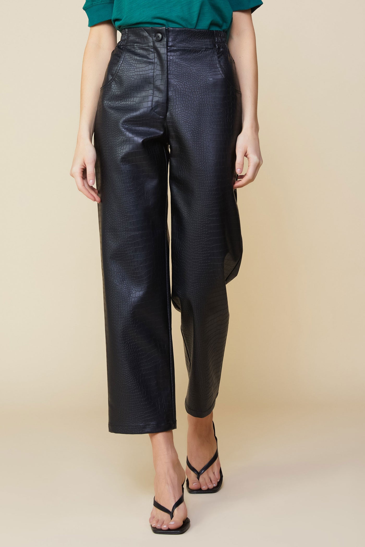 People Person Faux Leather Pants
